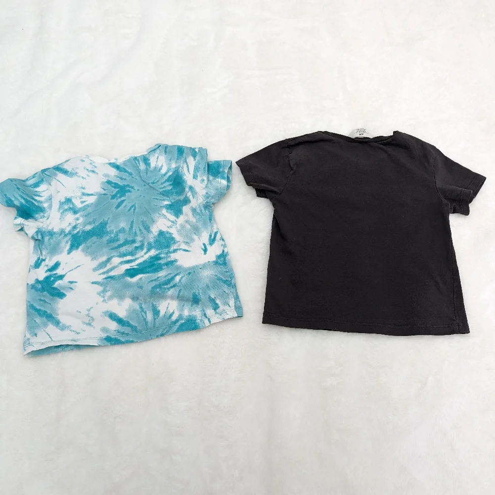 H&M 3/4T tee shirt 4 pack unicorn Star wars purple blue black white silver